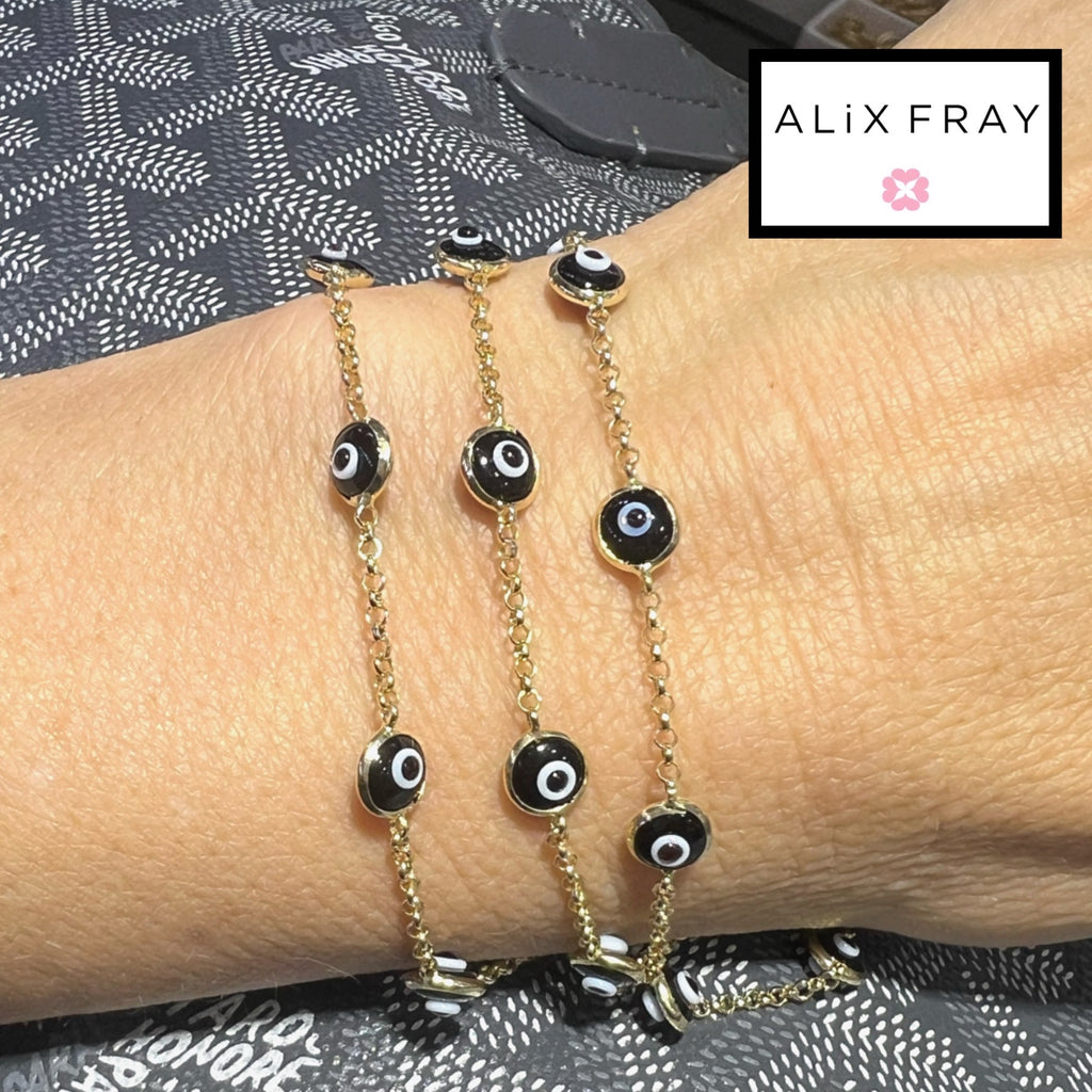 14kt Evil Eye Bracelet