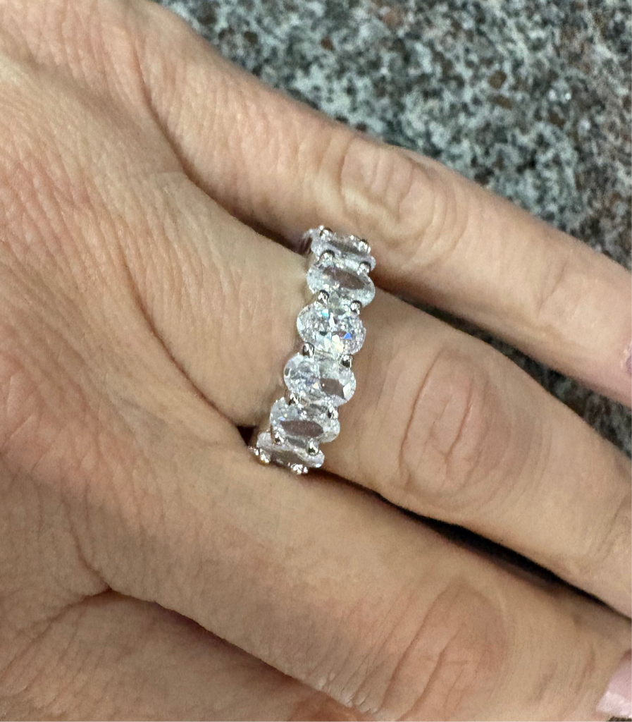 Oval Eternity Band