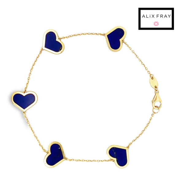 14kt Large Heart Bracelet