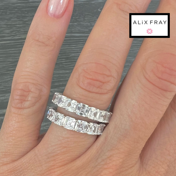 Princess Cut Eternity Bands