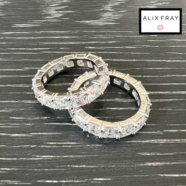 Princess Cut Eternity Bands