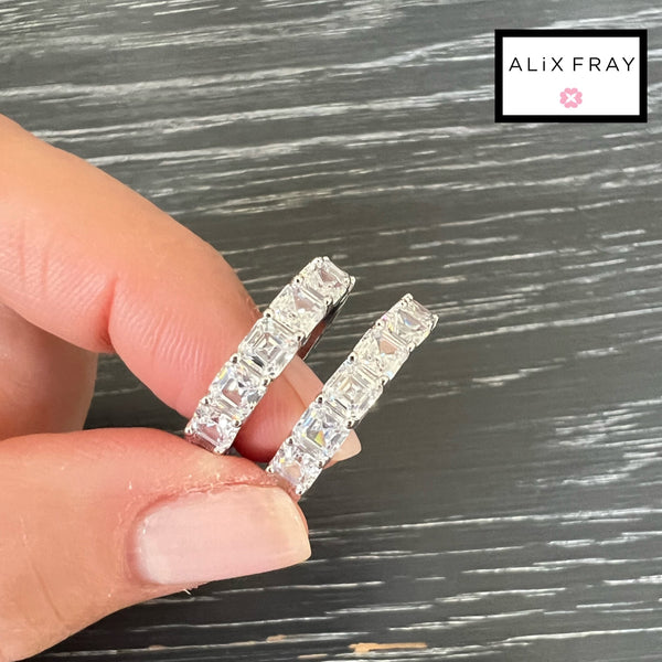 Princess Cut Eternity Bands