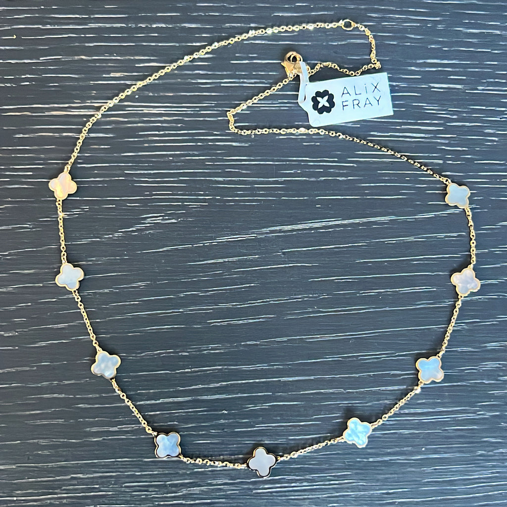 14kt Clover Necklace
