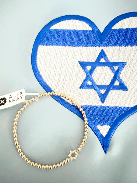 Jewish Star Gold Balll Bracelets