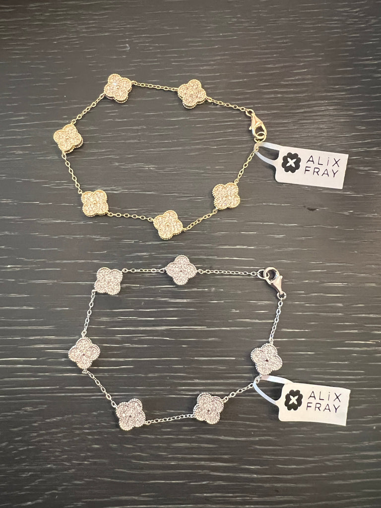 5 Clover CZ Bracelet