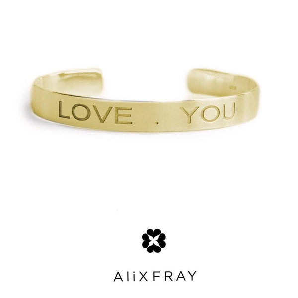 “Emma” Engraved Cuff Bracelet