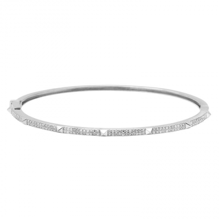 14k Yellow Gold Diamond Bangle