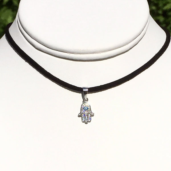 Leather "Charm Me" Choker