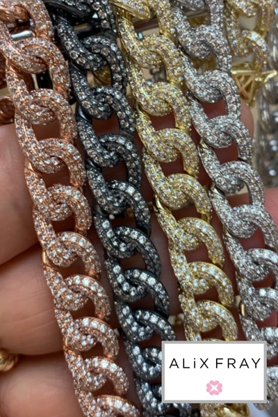 Pave Chain Link Bracelet