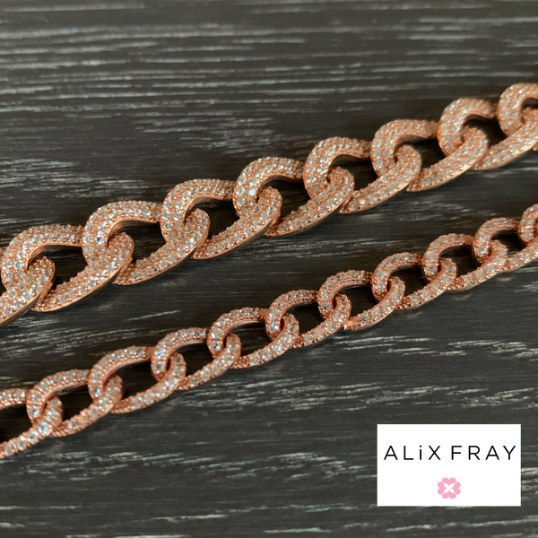 Pave Chain Link Bracelet