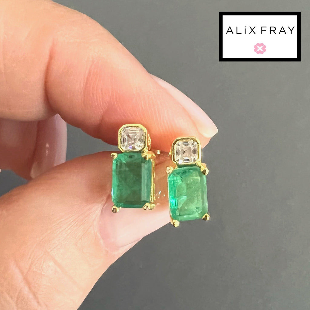 Emerald Stud Earring