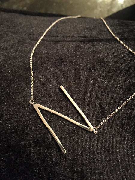 Large Initial Necklace