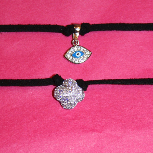 Leather "Charm Me" Choker