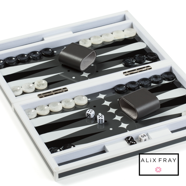 Lacquer Backgammon Set