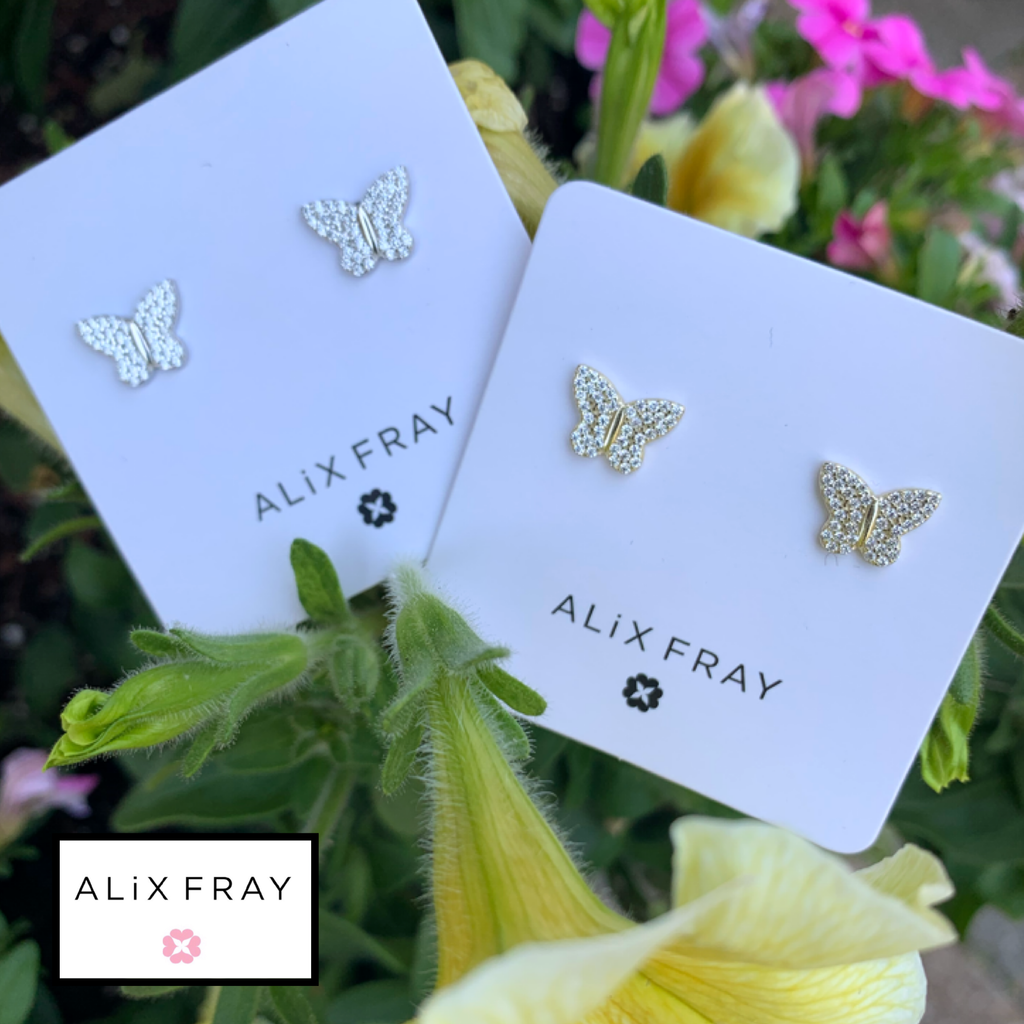 Butterfly CZ Earrings