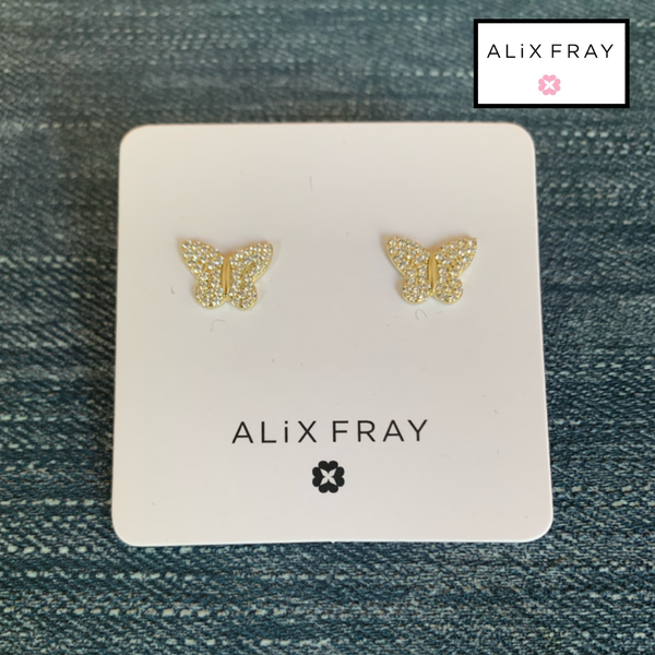 Butterfly CZ Earrings