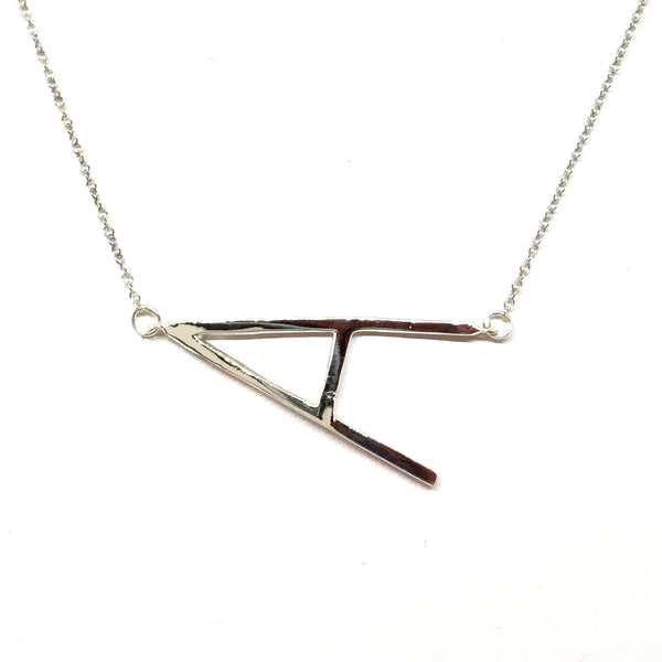 "A" Initial Necklace