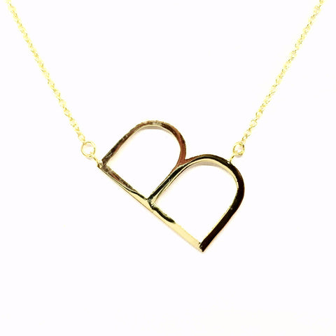 "B" Initial Necklace