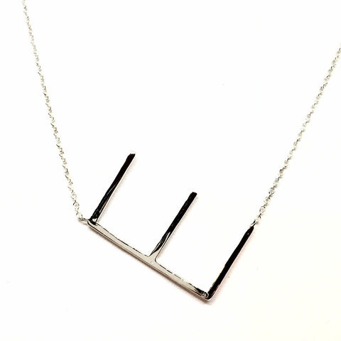 "E" Initial Necklace