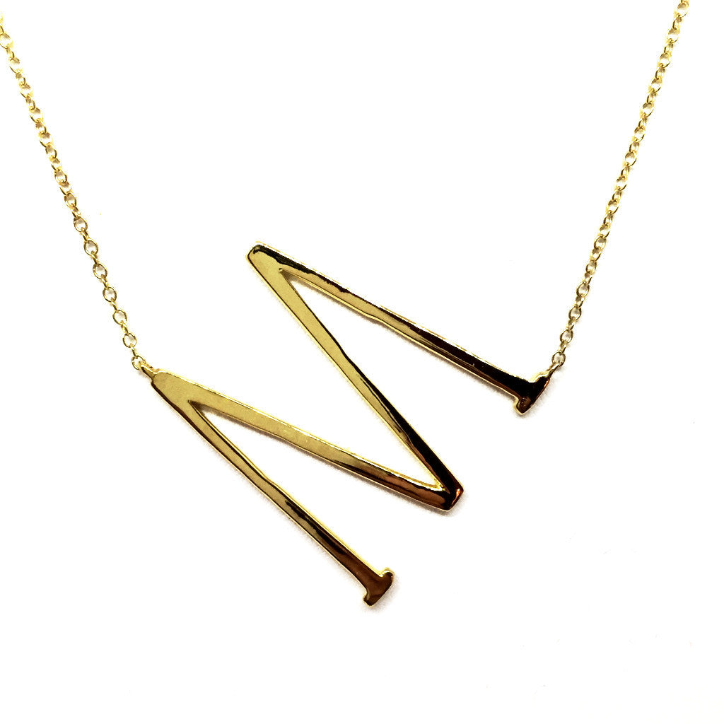 "M" Initial Necklace