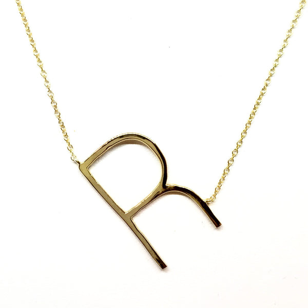 "R" Initial Necklace
