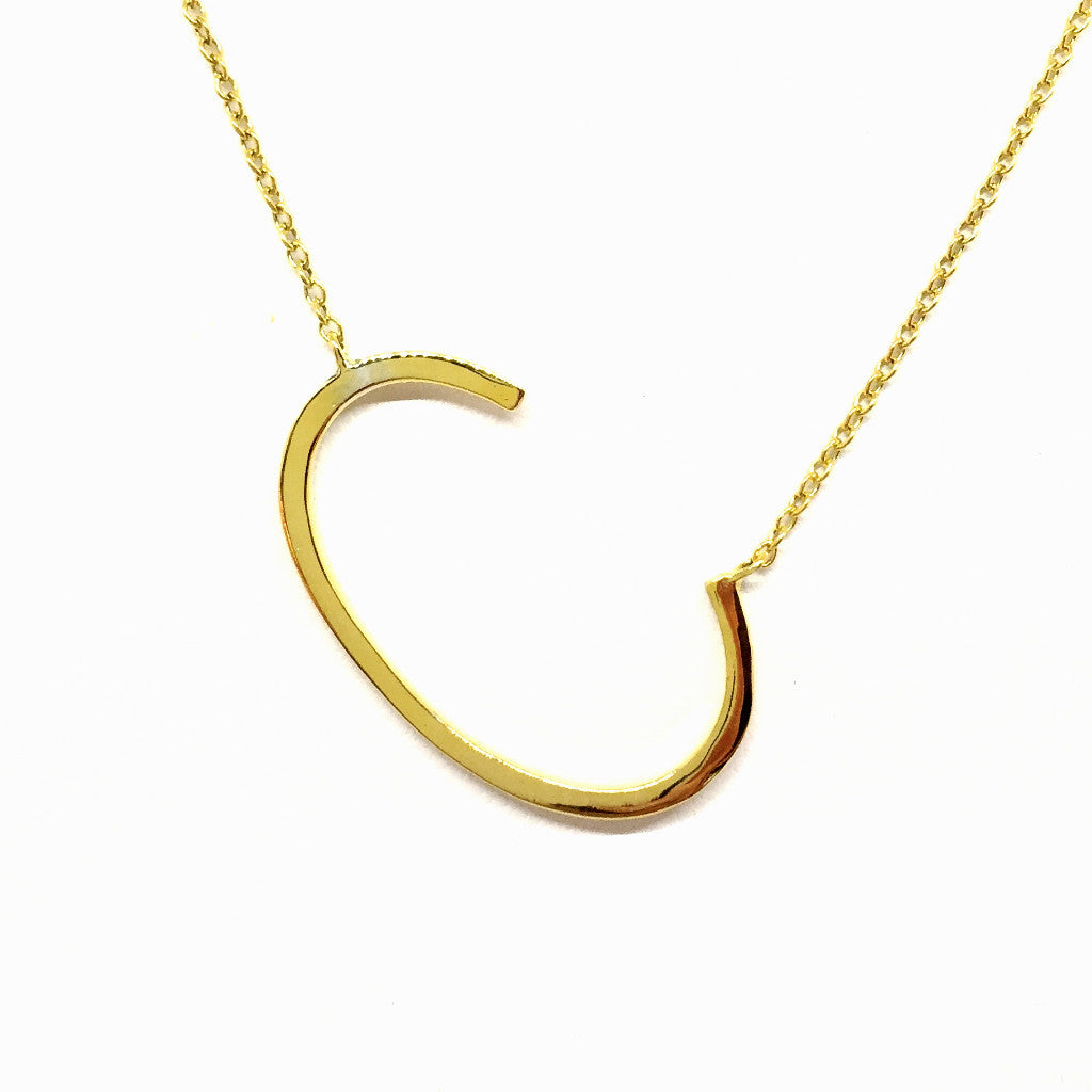 "C" Initial Necklace