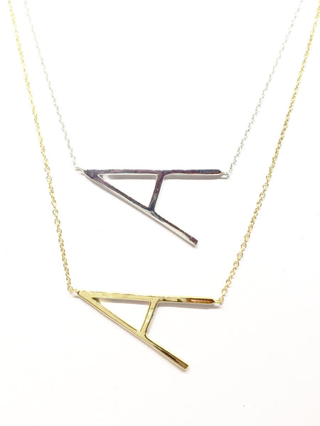 "A" Initial Necklace