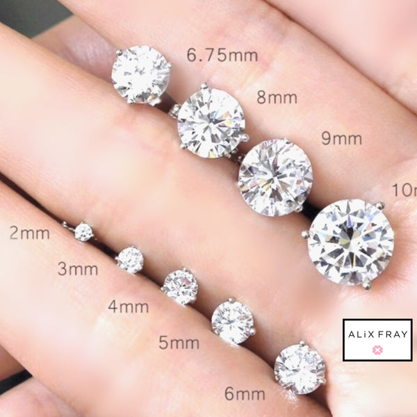 14kt CZ Studs
