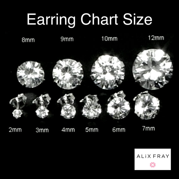 14kt CZ Studs