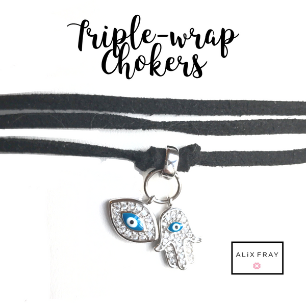 Leather "Charm Me" Choker