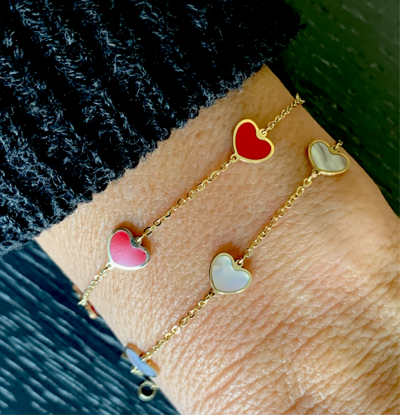 14kt Heart Bracelet