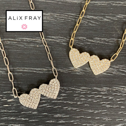Double Heart Necklace