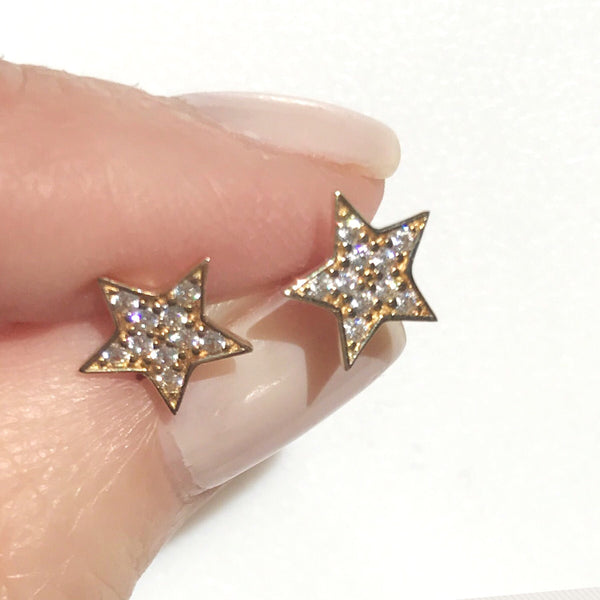 14kt Star Earrings