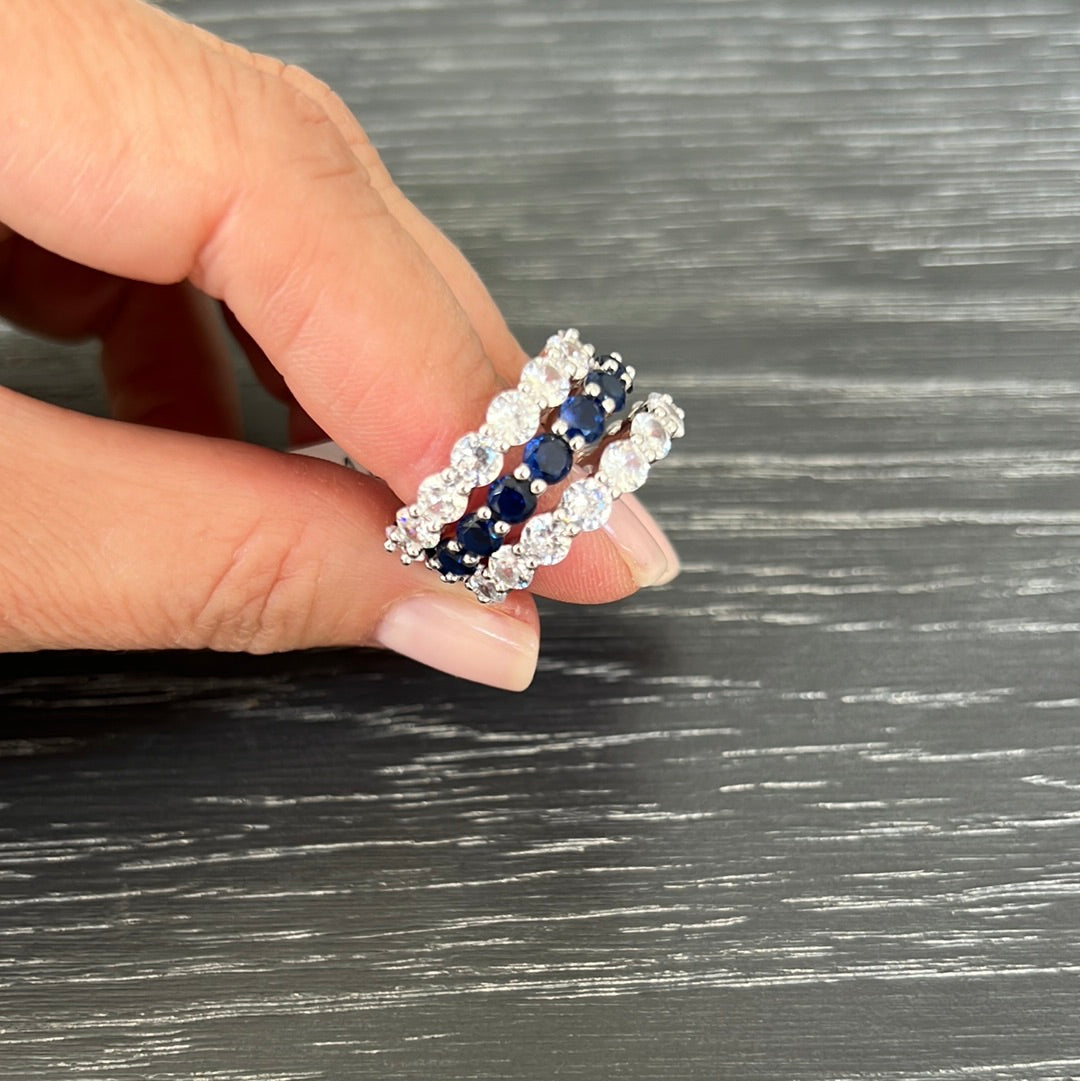 "Forever" Triple Stack Eternity Bands