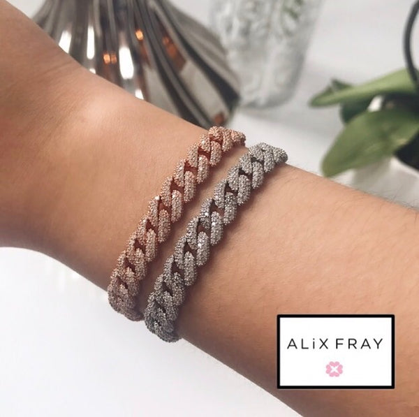 Pave Chain Link Bracelet