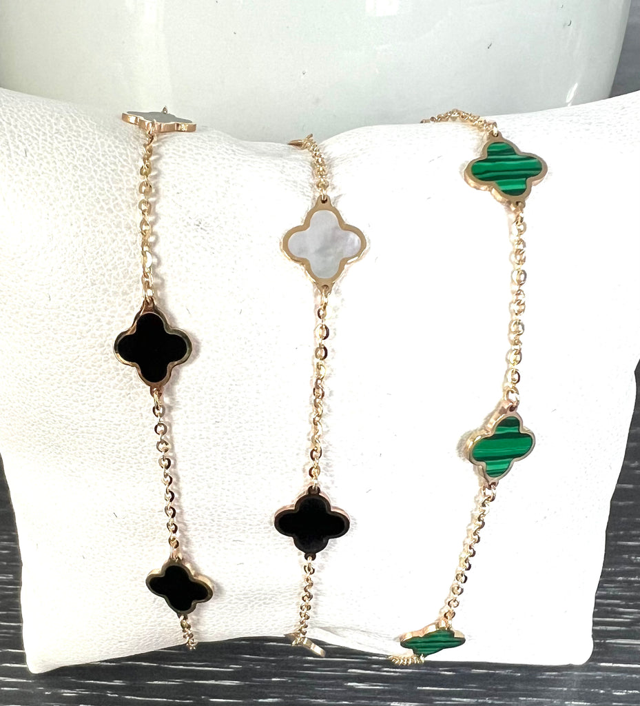 14kt Clover Bracelet
