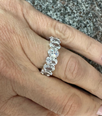 Oval Eternity Band