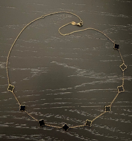 14kt Clover Necklace