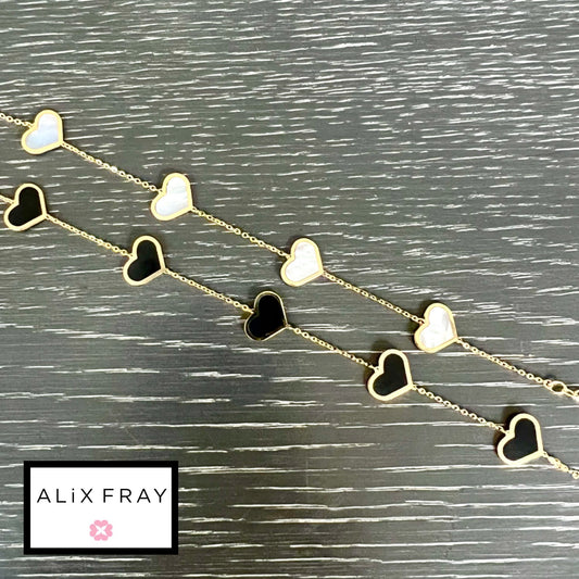 14kt Large Heart Bracelet