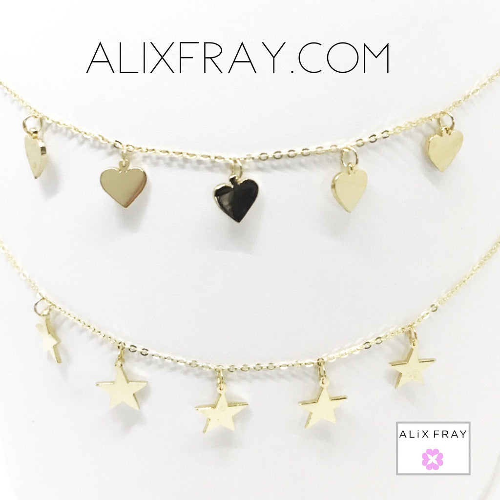 Hearts & Stars Dangling Chokers – ALiX FRAY