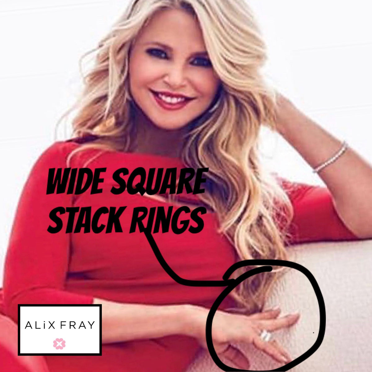 Large Square Stack Rings