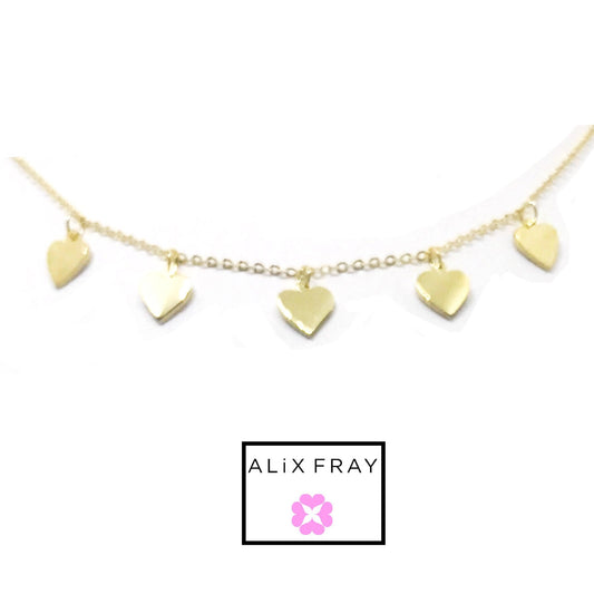 Heart Dangling Choker