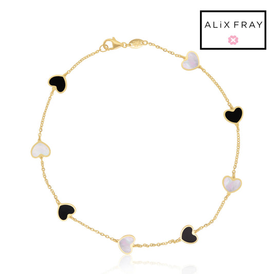 14kt Heart Bracelet