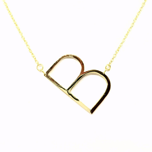 "B" Initial Necklace