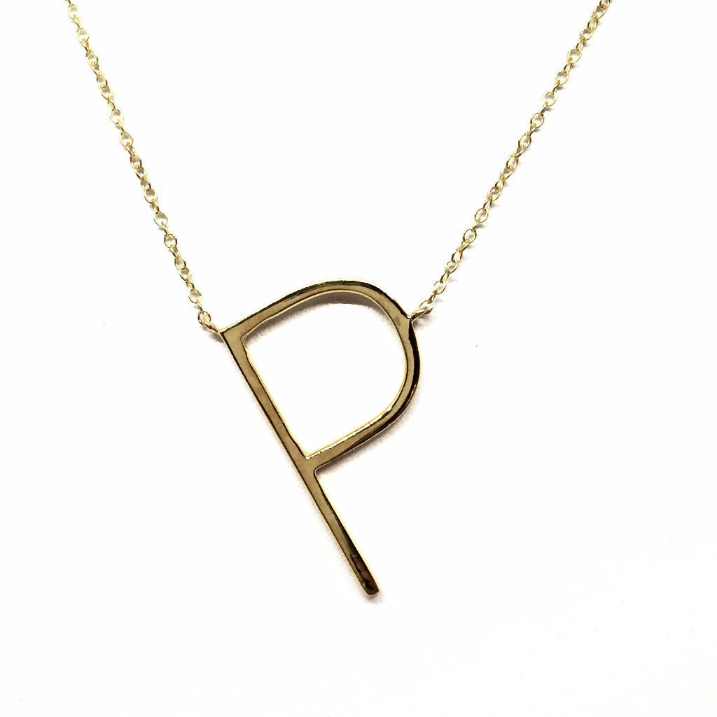 "P" Initial Necklace