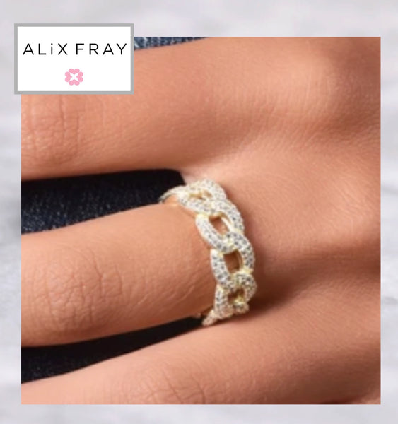 Pave Open Link Ring