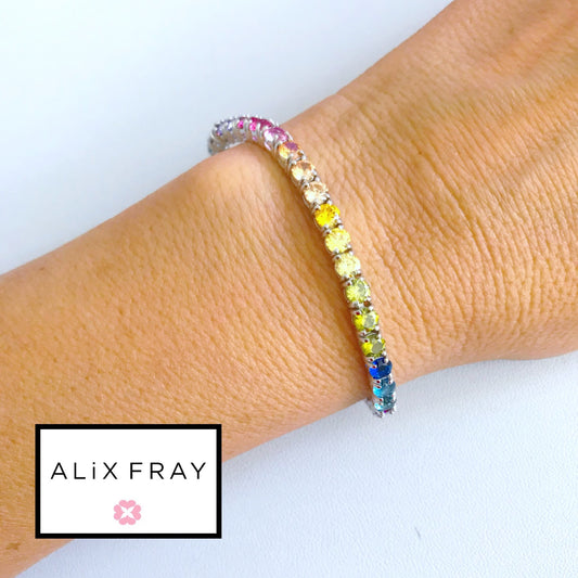 Rainbow Tennis Bracelet