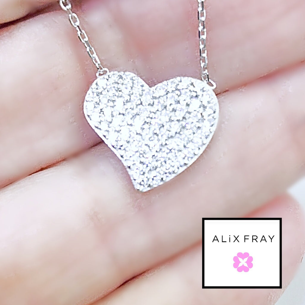 “Sweet Heart ” Silver Necklace