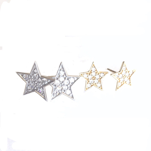 14kt Star Earrings